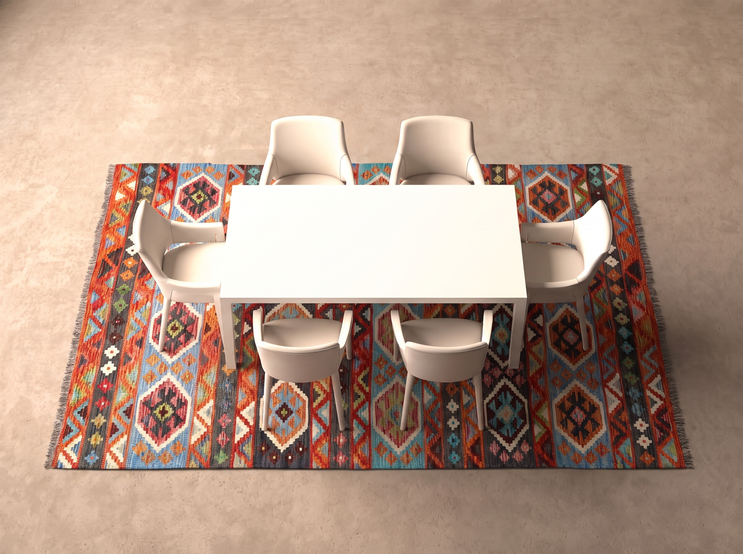 Kelim 248x176 cm i matplatsen