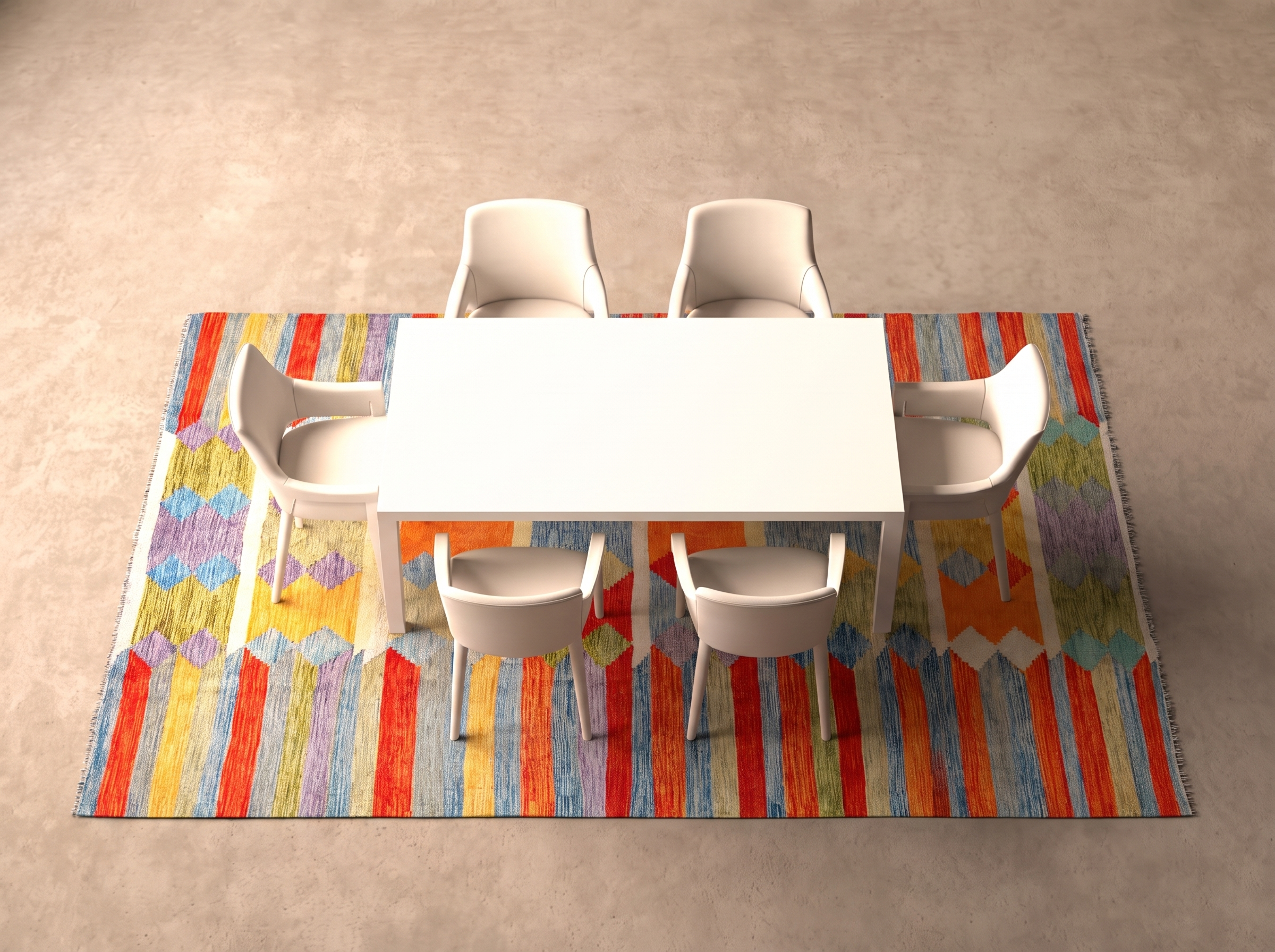 Kelim 308x194 cm i matplatsen