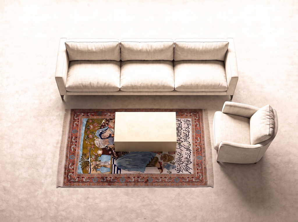 Kashmir silke 189x119 cm i vardagsrum