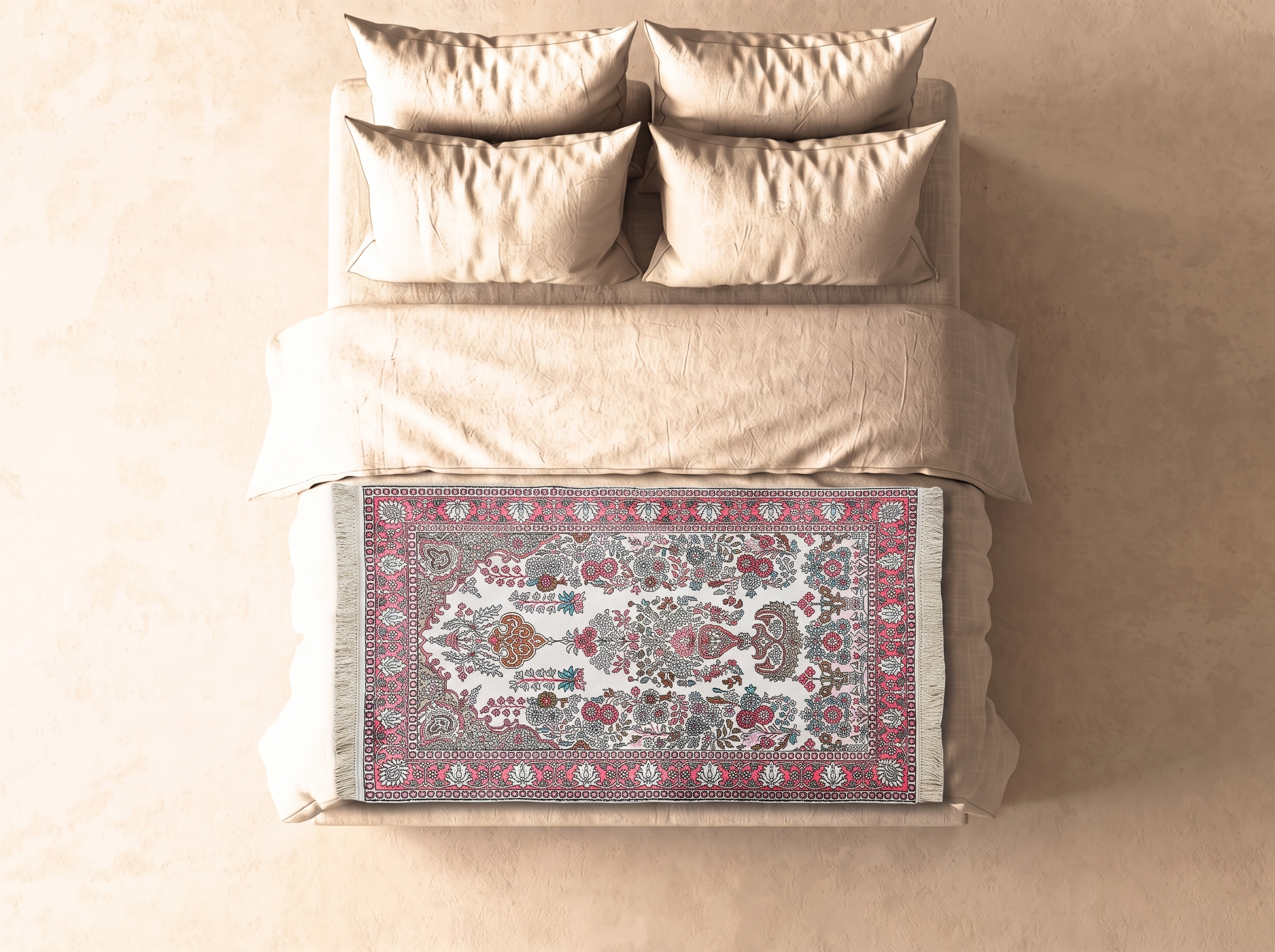 Kashmir silke 141x89 cm i sovrum