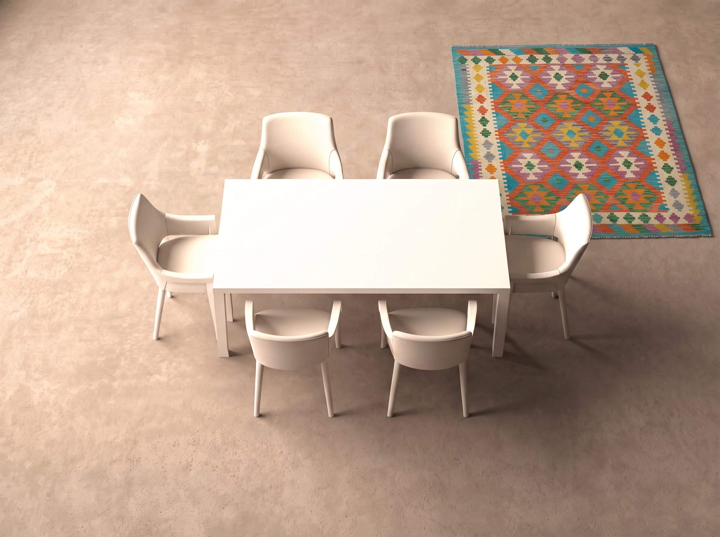 Kelim 194x145 cm i matplatsen