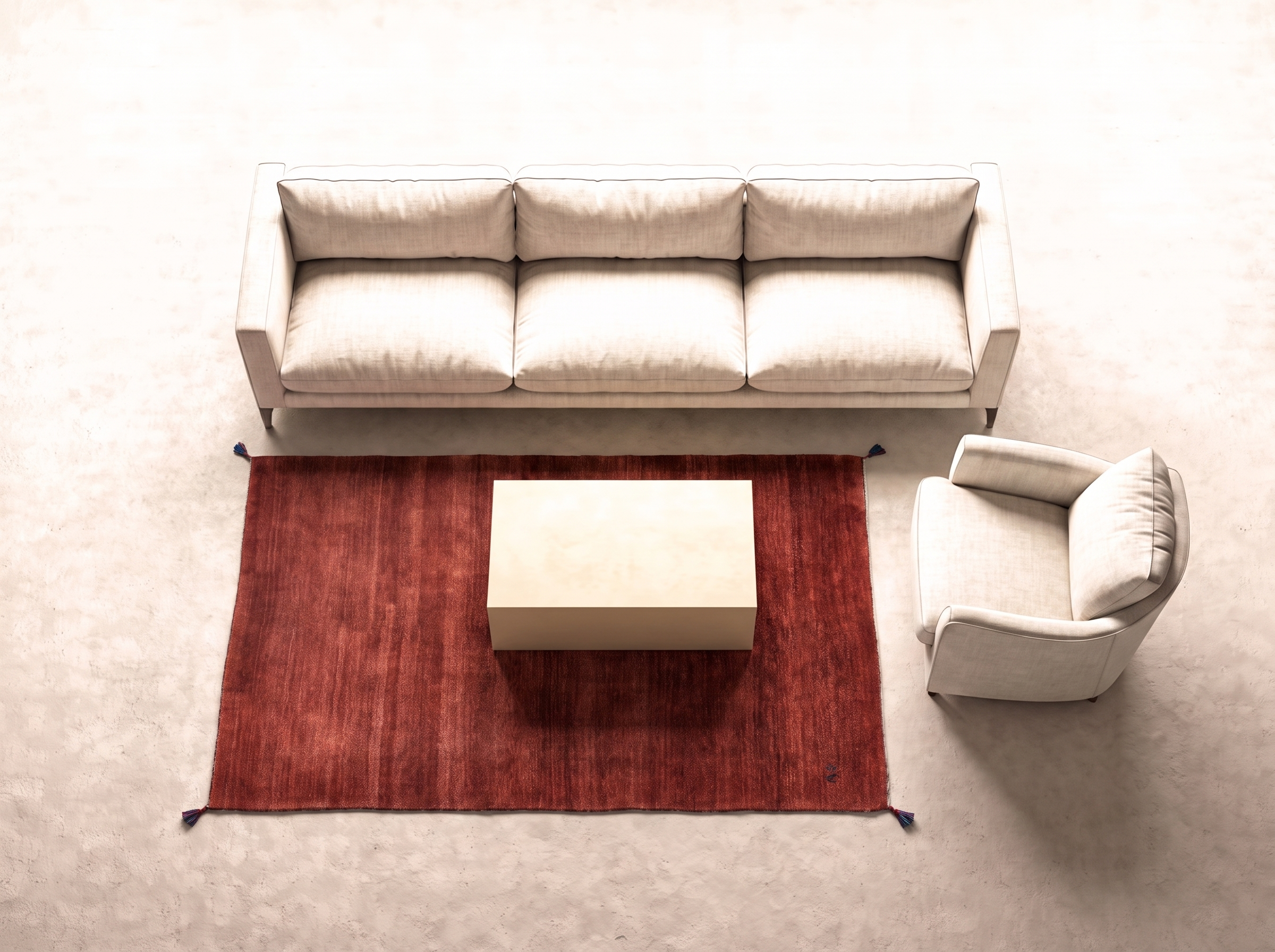 Gabbeh 192x138 cm i vardagsrum