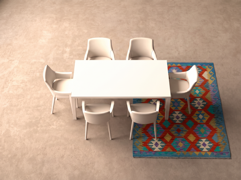 Kelim 204x150 cm i matplatsen
