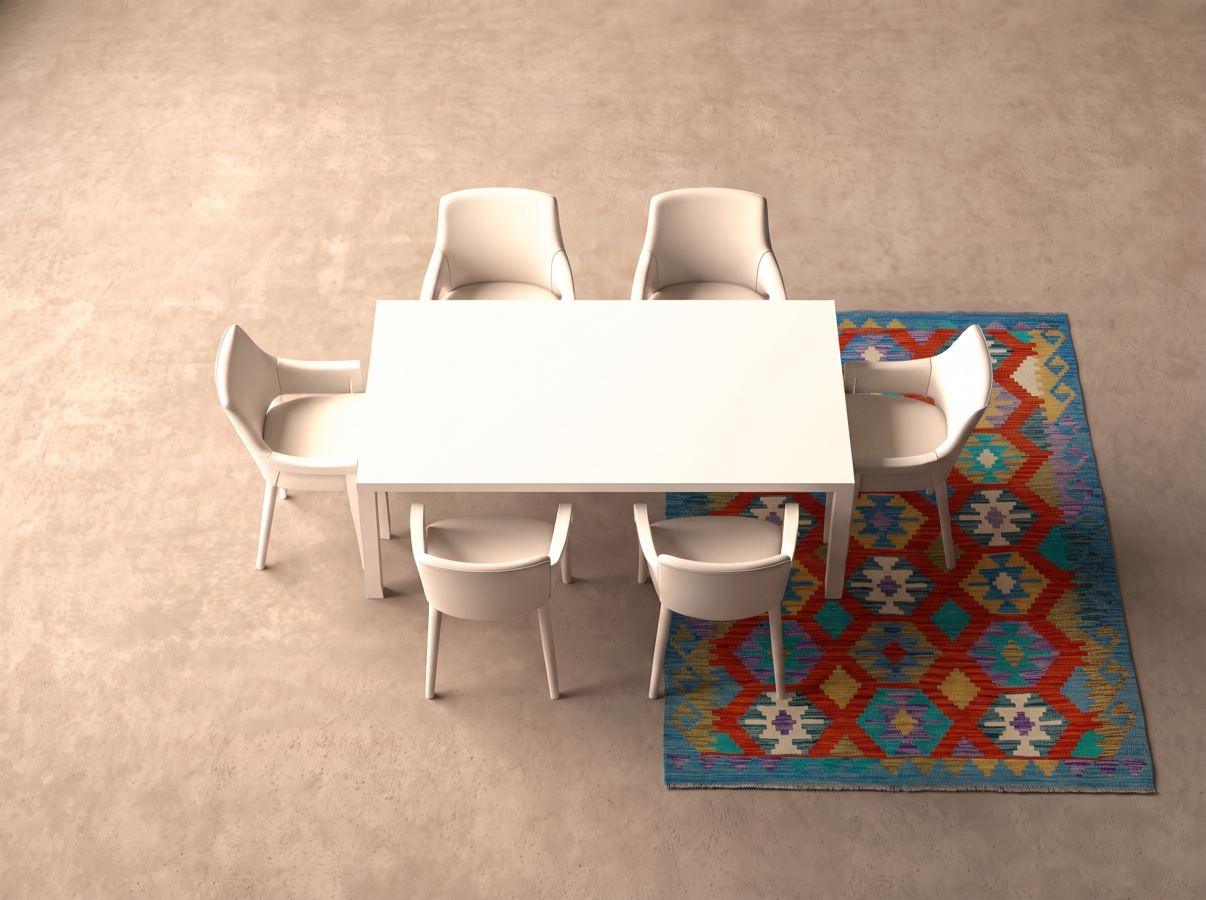Kelim 204x150 cm i matplatsen