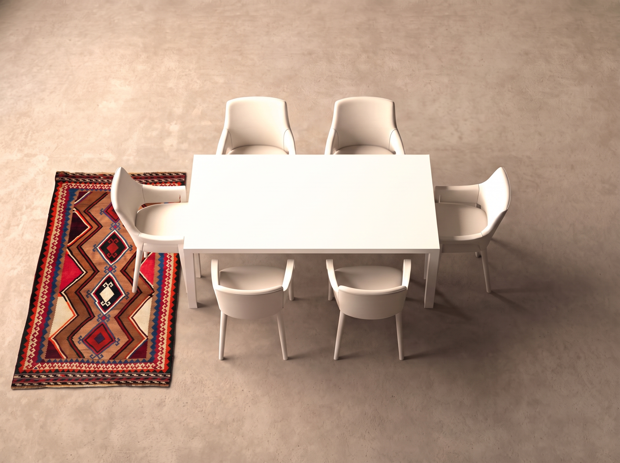 Kelim 230x128 cm i matplatsen