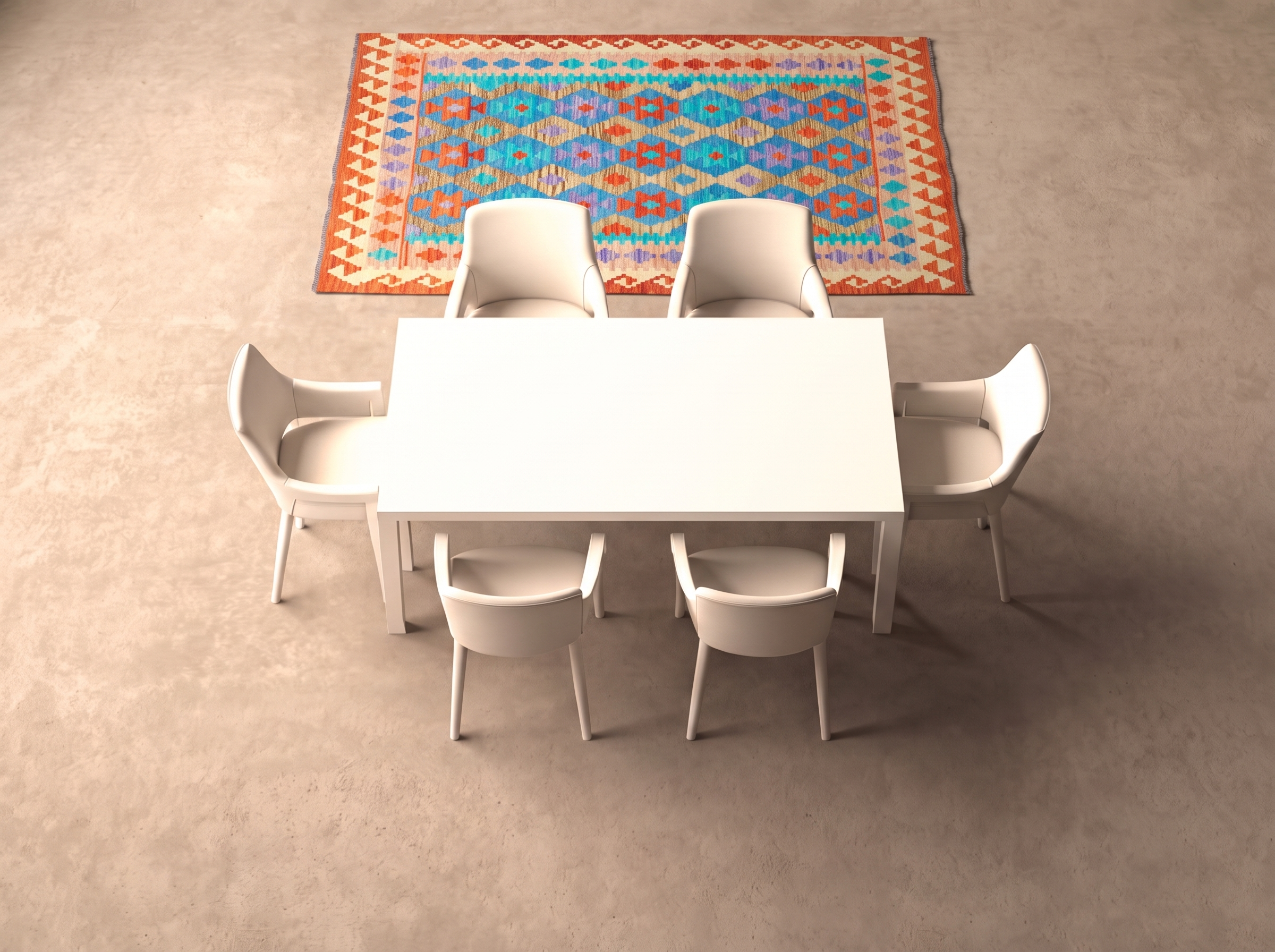 Kelim 196x150 cm i matplatsen