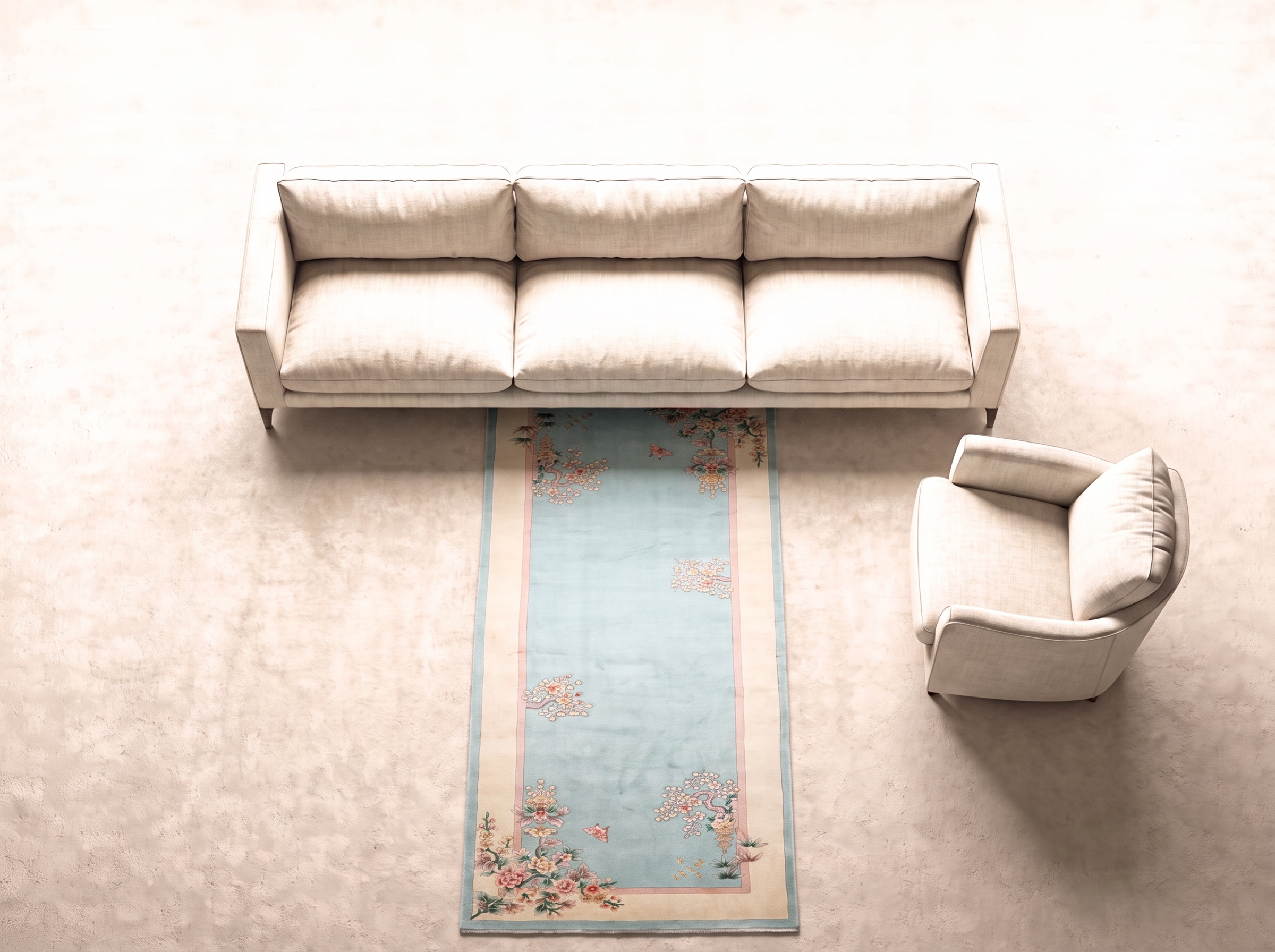 Kina 400x152 cm i vardagsrum