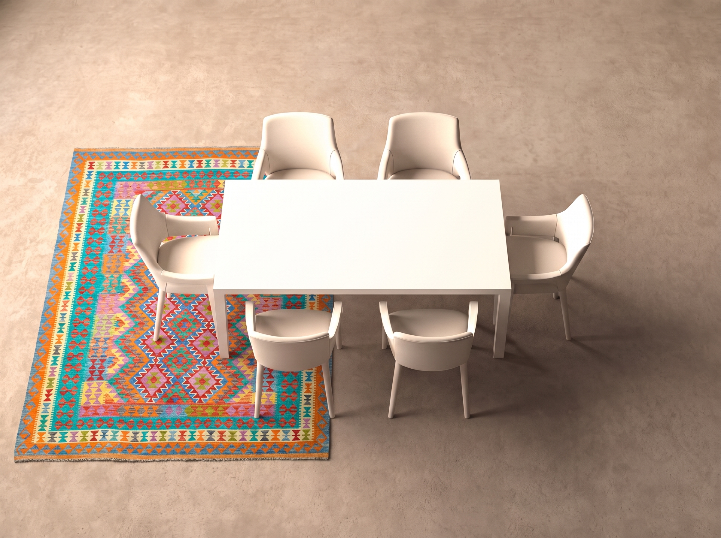 Kelim 248x187 cm i matplatsen