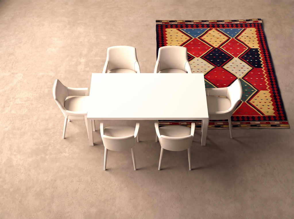 Kelim 237x167 cm i matplatsen