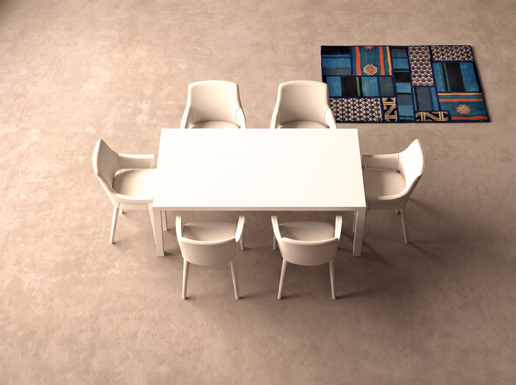 Patchwork Kelim 90x60 cm i matplatsen