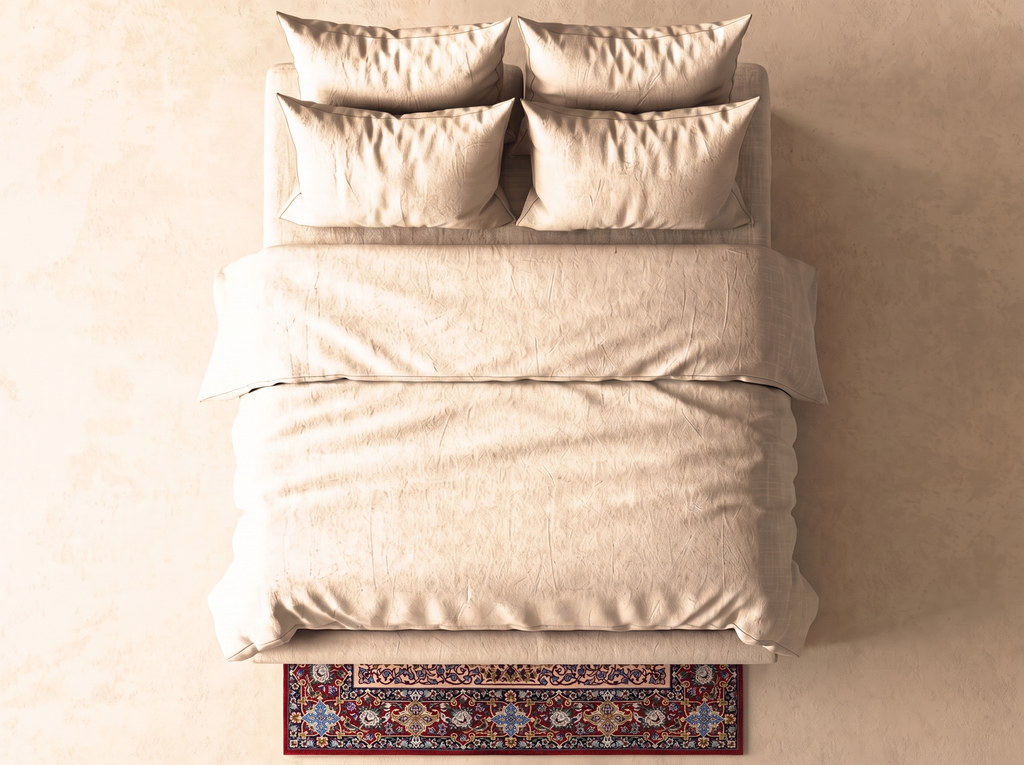 Esfahan 134x132 cm i sovrum