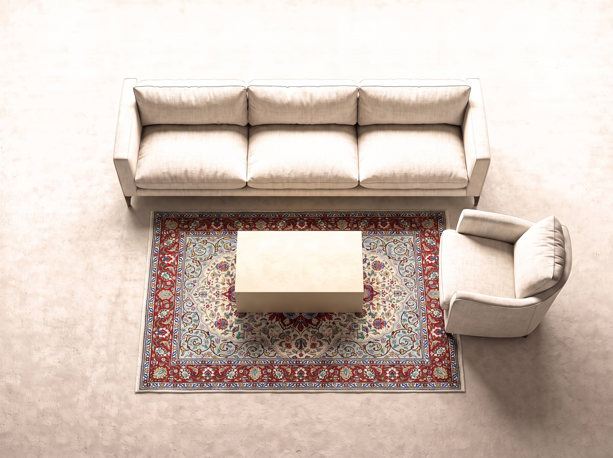 Täbriz 196x150 cm 50 Raj i vardagsrum
