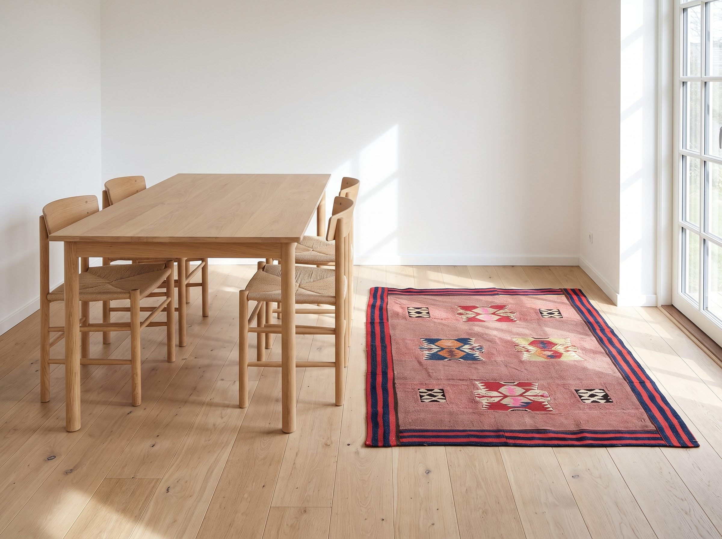 Miljöbild: Patchwork Kelim 160x117 cm