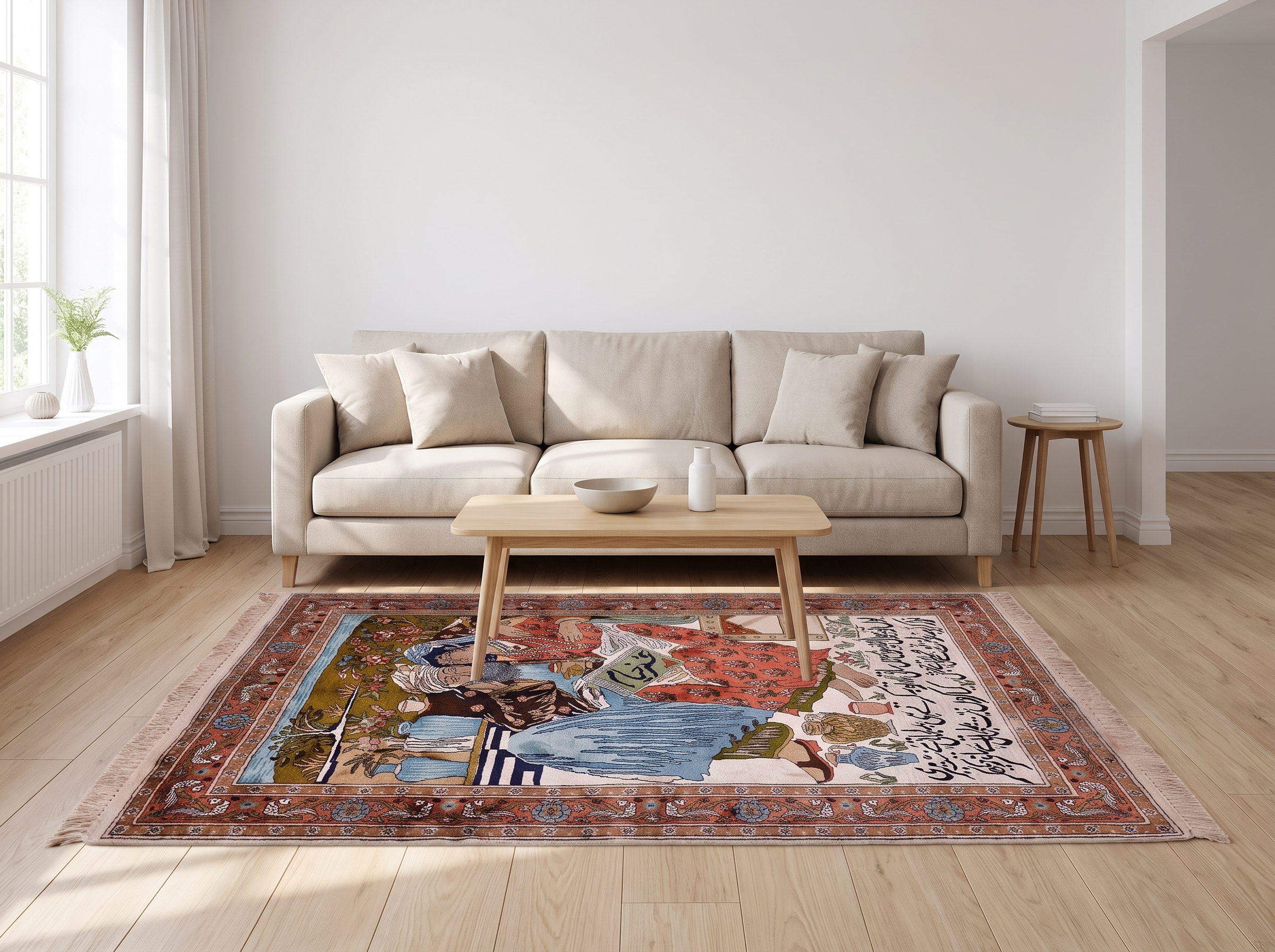 Miljöbild: Kashmir silke 189x119 cm