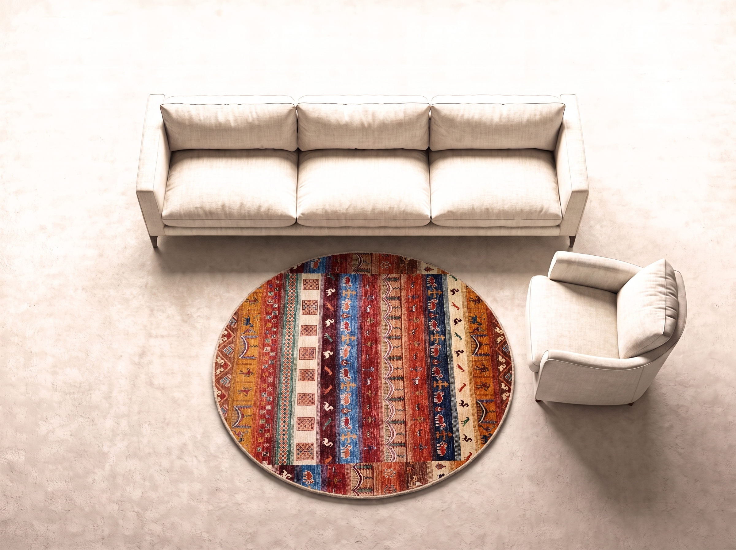 Kandahar 154x152 cm i vardagsrum